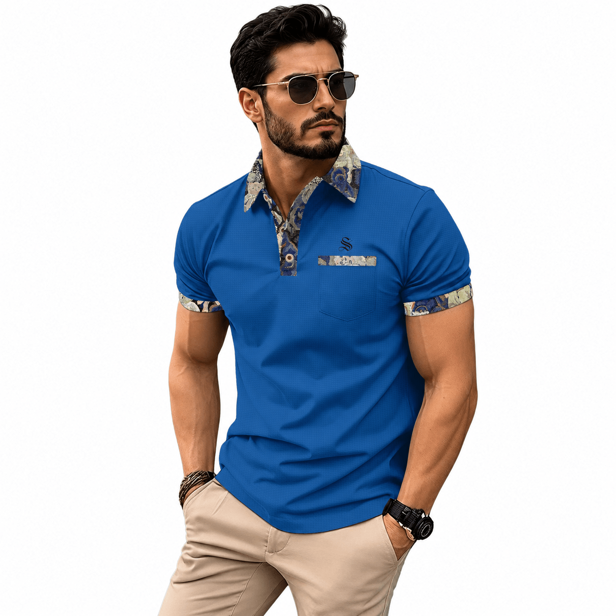 Zakna - Polo Shirt for Men - Sarman Fashion - Wholesale Clothing Fashion Brand for Men from Canada