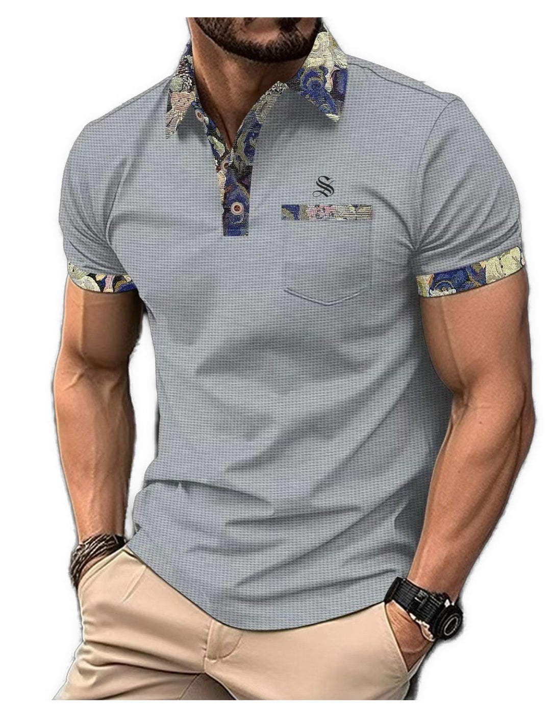 Zakna - Polo Shirt for Men - Sarman Fashion - Wholesale Clothing Fashion Brand for Men from Canada