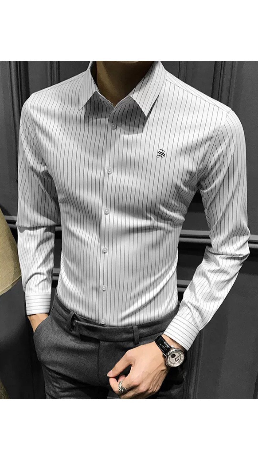 Zapa - Long Sleeves Shirt for Men - Sarman Fashion - Wholesale Clothing Fashion Brand for Men from Canada