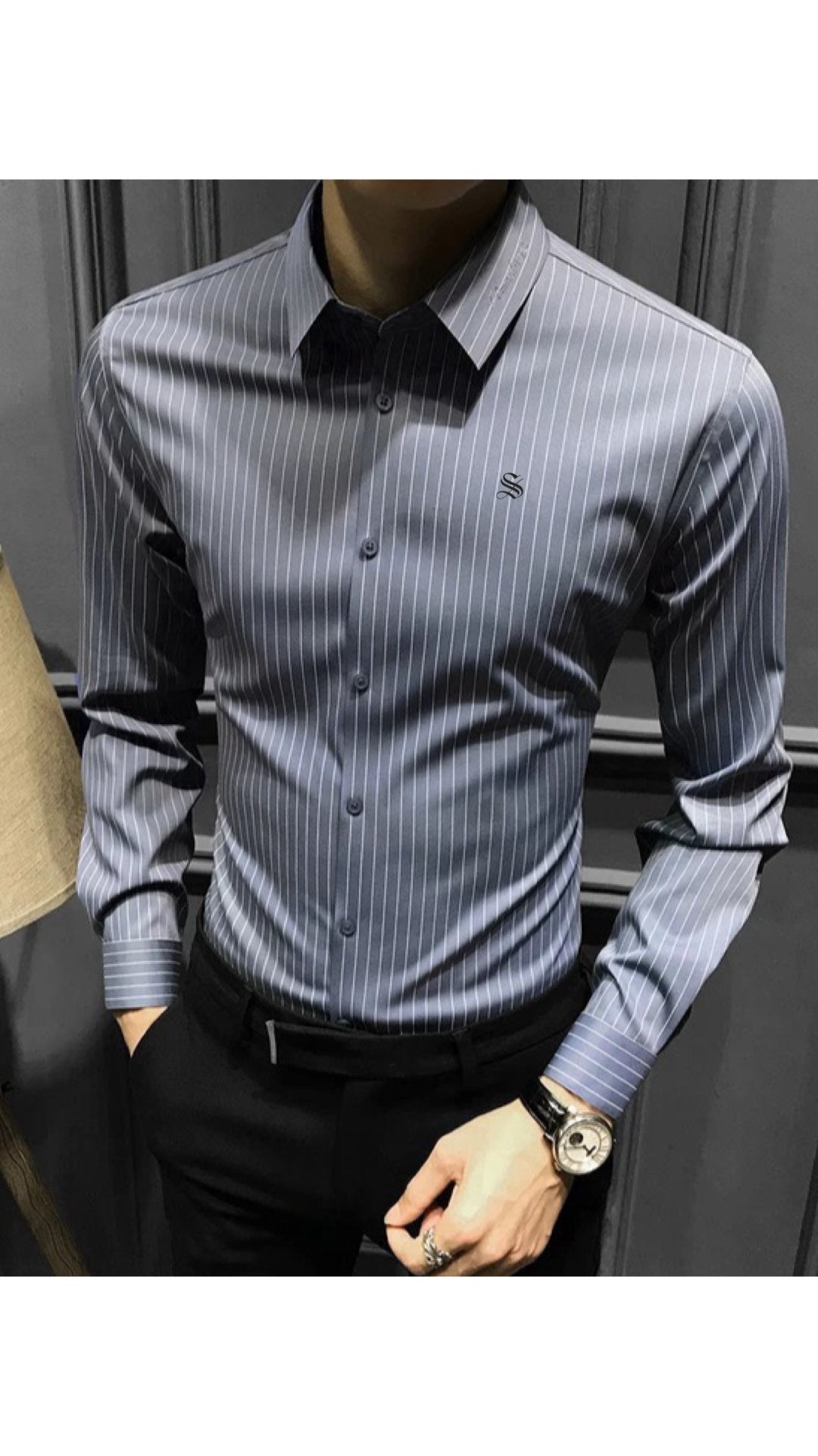 Zapa - Long Sleeves Shirt for Men - Sarman Fashion - Wholesale Clothing Fashion Brand for Men from Canada