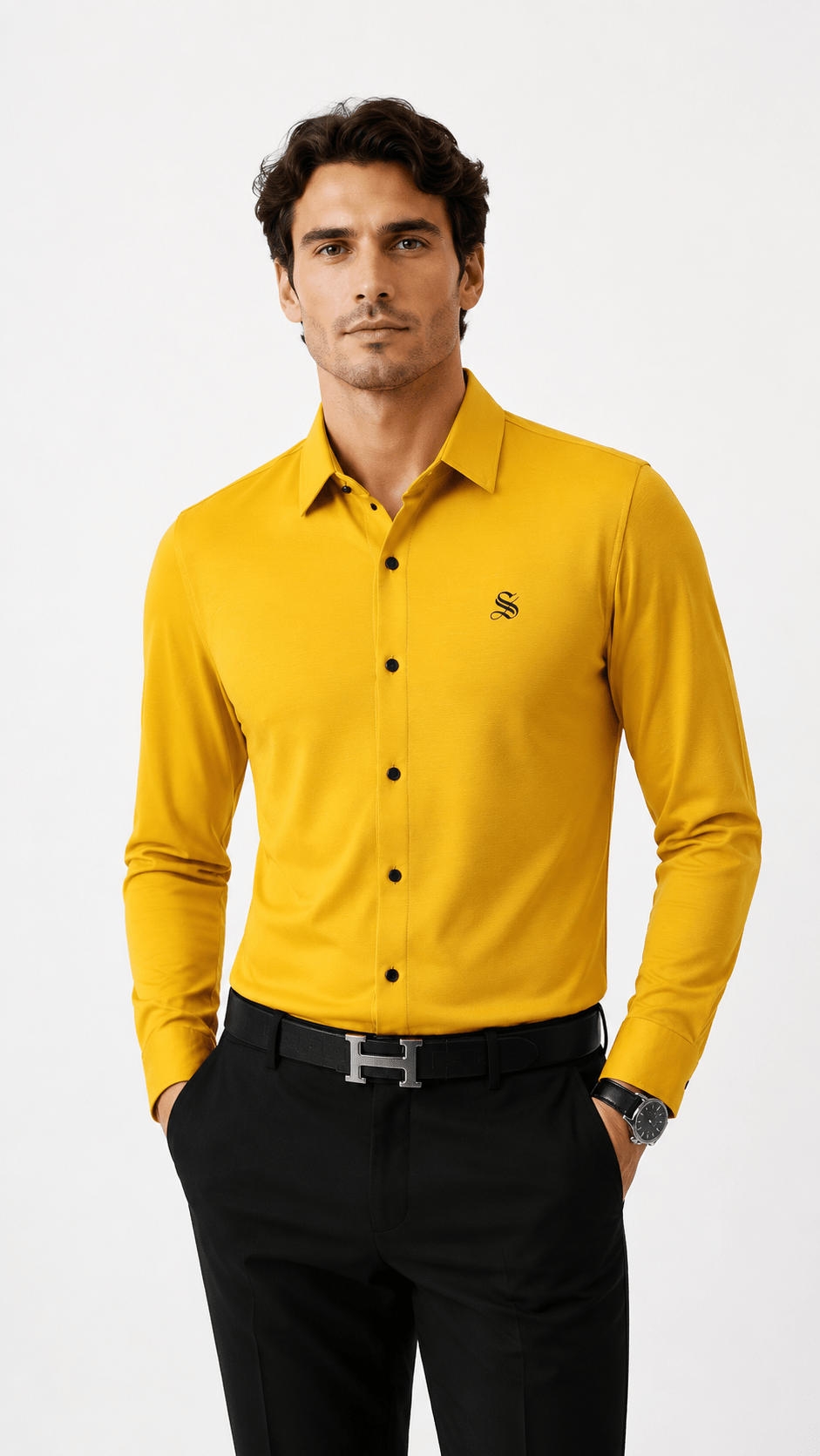 ZAR 2 - Long Sleeves Shirt for Men - Sarman Fashion - Wholesale Clothing Fashion Brand for Men from Canada