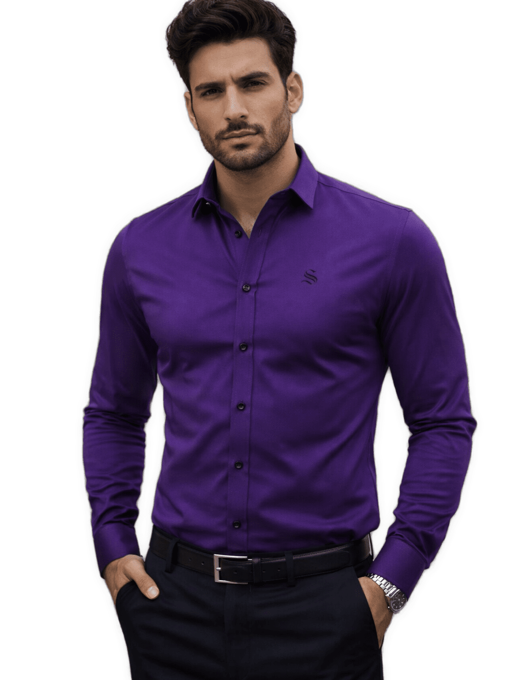 ZAR - Long Sleeves Shirt for Men - Sarman Fashion - Wholesale Clothing Fashion Brand for Men from Canada