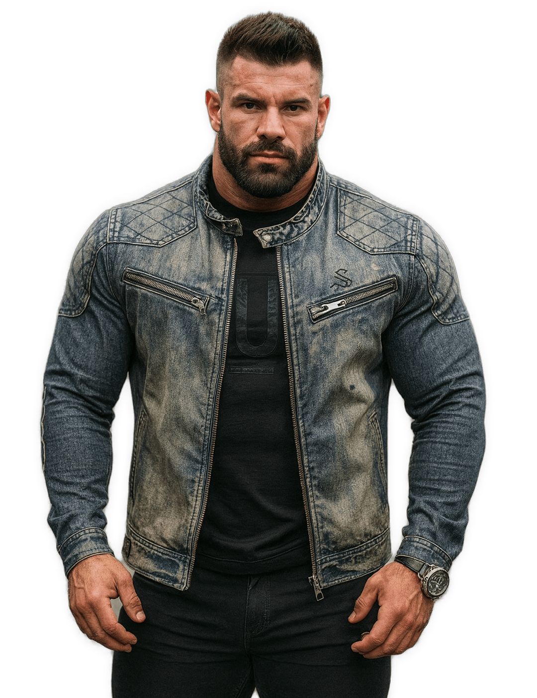 ZDTY - Long Sleeve Jeans Jacket for Men - Sarman Fashion - Wholesale Clothing Fashion Brand for Men from Canada