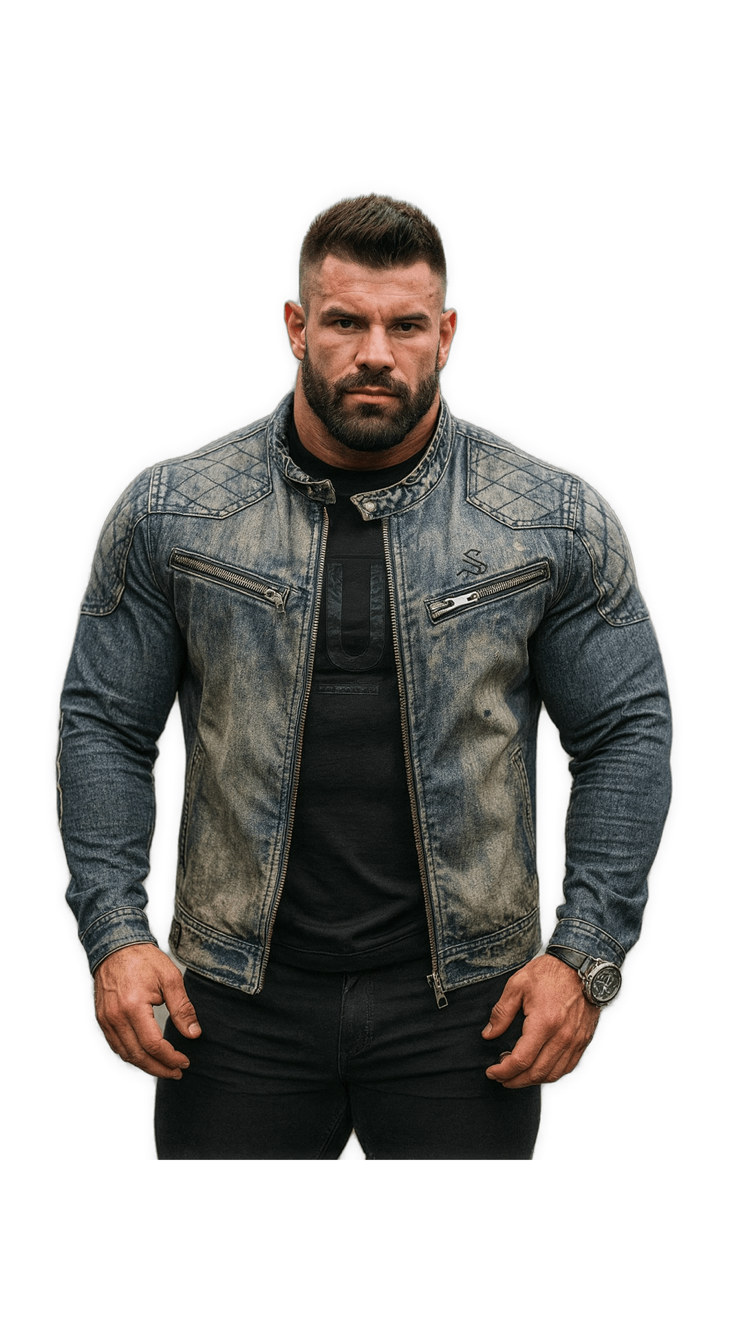 ZDTY - Long Sleeve Jeans Jacket for Men - Sarman Fashion - Wholesale Clothing Fashion Brand for Men from Canada