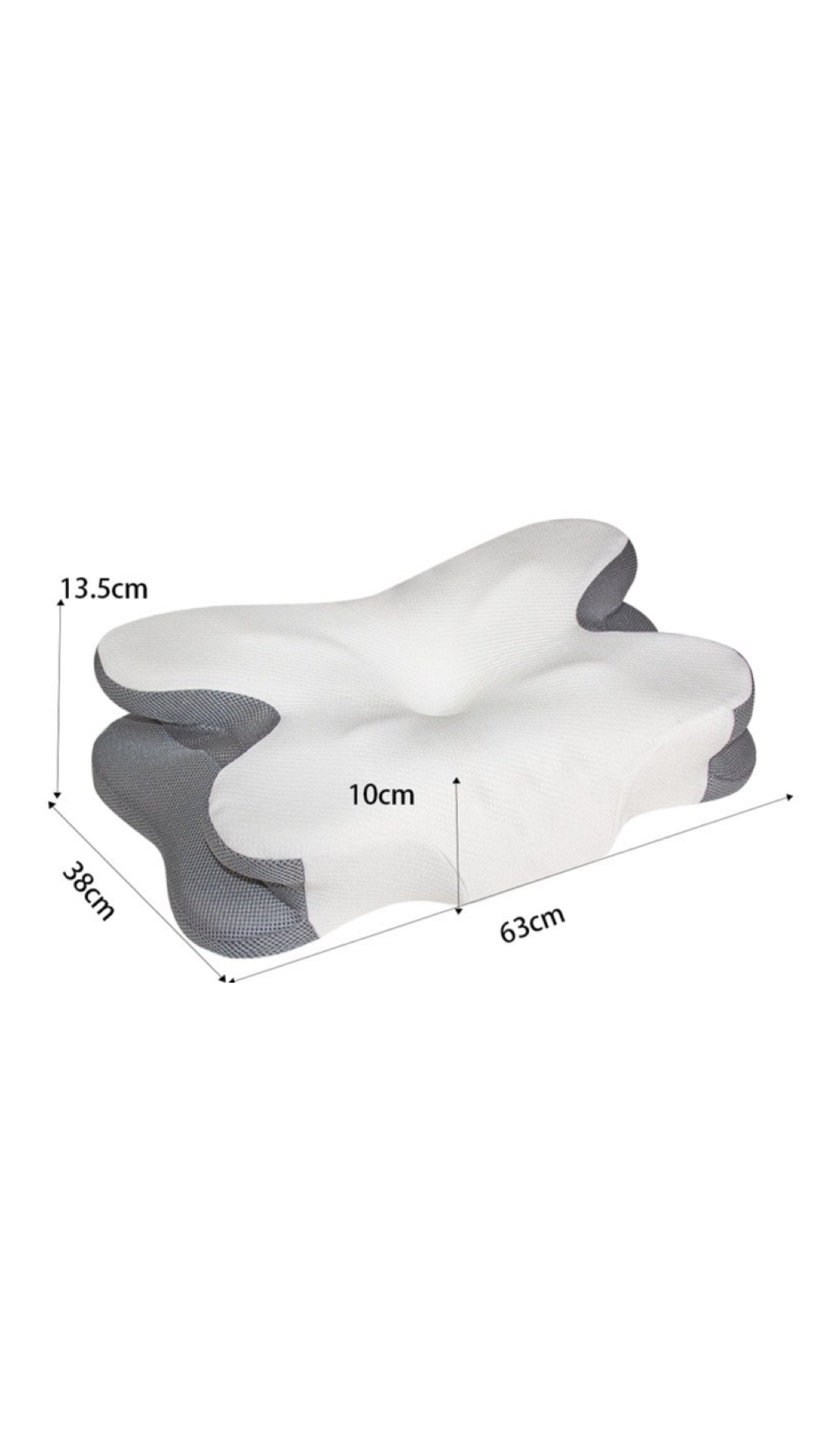 ZIMA 2 - Memory Foam Pillow for Neck and Shoulder 2 in 1 Pillow for Sleeping, Memory Foam Neck Pillows Neck Support Pillow for Side Back Stomach Sleepers Cooling Pillow with Pillowcase - Sarman Fashion - Wholesale Clothing Fashion Brand for Men from Canada