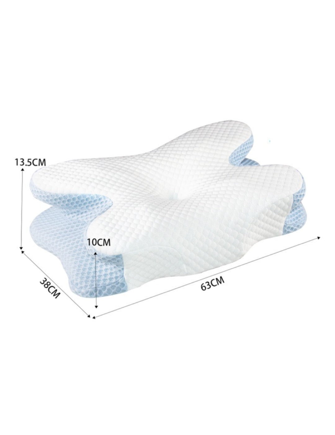 ZIMA 2 - Memory Foam Pillow for Neck and Shoulder 2 in 1 Pillow for Sleeping, Memory Foam Neck Pillows Neck Support Pillow for Side Back Stomach Sleepers Cooling Pillow with Pillowcase - Sarman Fashion - Wholesale Clothing Fashion Brand for Men from Canada