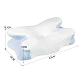 ZIMA 2 - Memory Foam Pillow for Neck and Shoulder 2 in 1 Pillow for Sleeping, Memory Foam Neck Pillows Neck Support Pillow for Side Back Stomach Sleepers Cooling Pillow with Pillowcase - Sarman Fashion - Wholesale Clothing Fashion Brand for Men from Canada