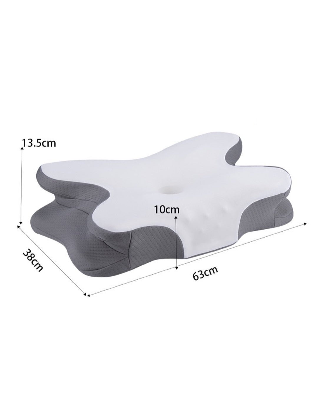 ZIMA 2 - Memory Foam Pillow for Neck and Shoulder 2 in 1 Pillow for Sleeping, Memory Foam Neck Pillows Neck Support Pillow for Side Back Stomach Sleepers Cooling Pillow with Pillowcase - Sarman Fashion - Wholesale Clothing Fashion Brand for Men from Canada