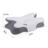 ZIMA 2 - Memory Foam Pillow for Neck and Shoulder 2 in 1 Pillow for Sleeping, Memory Foam Neck Pillows Neck Support Pillow for Side Back Stomach Sleepers Cooling Pillow with Pillowcase - Sarman Fashion - Wholesale Clothing Fashion Brand for Men from Canada