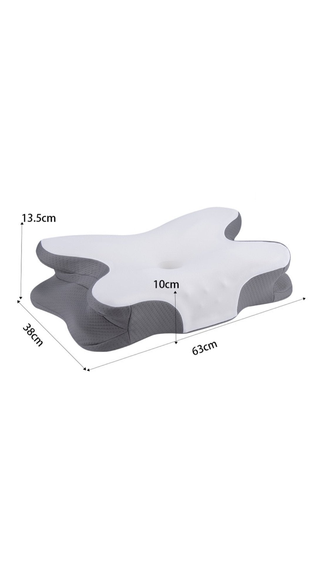 ZIMA 2 - Memory Foam Pillow for Neck and Shoulder 2 in 1 Pillow for Sleeping, Memory Foam Neck Pillows Neck Support Pillow for Side Back Stomach Sleepers Cooling Pillow with Pillowcase - Sarman Fashion - Wholesale Clothing Fashion Brand for Men from Canada