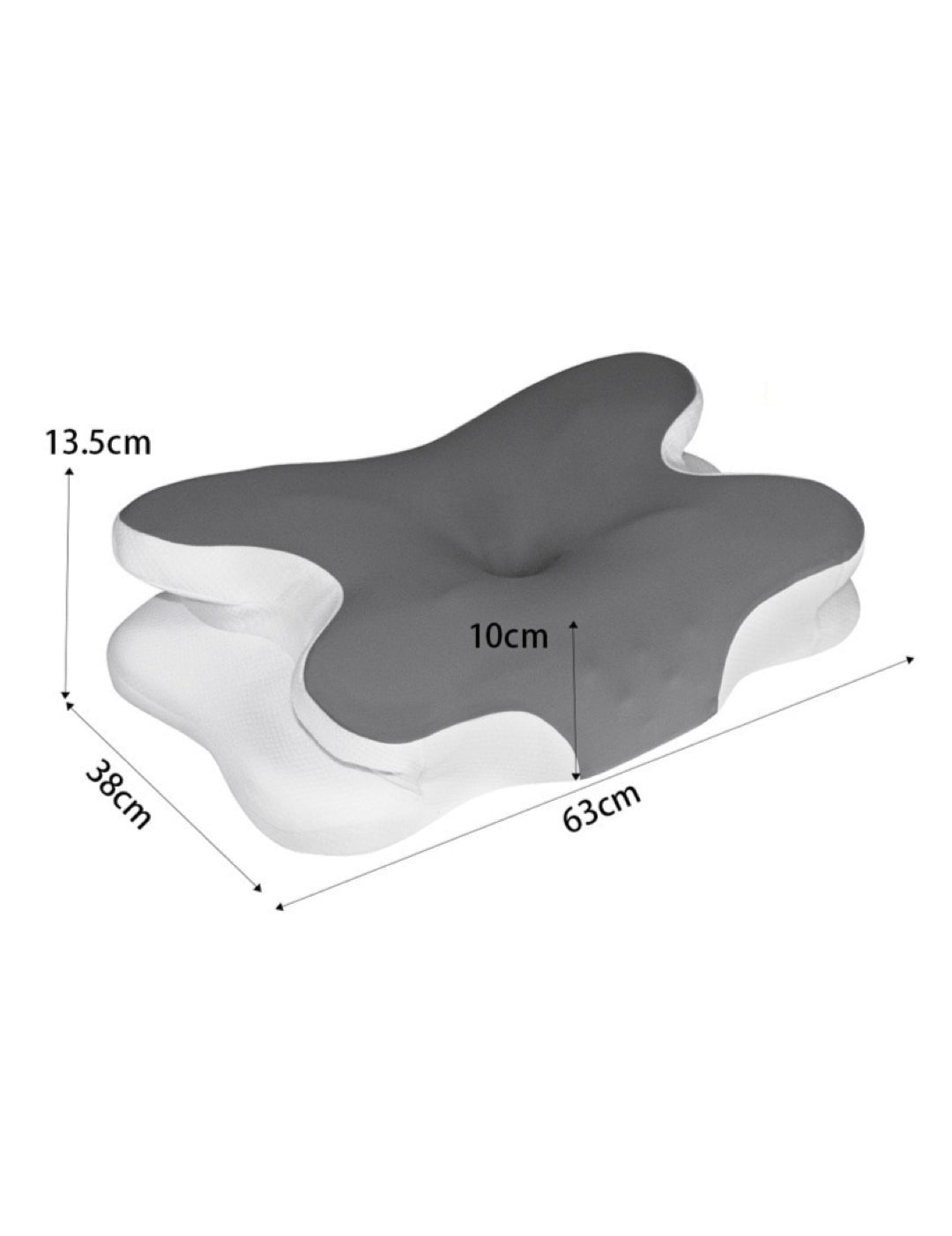 ZIMA 2 - Memory Foam Pillow for Neck and Shoulder 2 in 1 Pillow for Sleeping, Memory Foam Neck Pillows Neck Support Pillow for Side Back Stomach Sleepers Cooling Pillow with Pillowcase - Sarman Fashion - Wholesale Clothing Fashion Brand for Men from Canada
