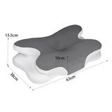 ZIMA 2 - Memory Foam Pillow for Neck and Shoulder 2 in 1 Pillow for Sleeping, Memory Foam Neck Pillows Neck Support Pillow for Side Back Stomach Sleepers Cooling Pillow with Pillowcase - Sarman Fashion - Wholesale Clothing Fashion Brand for Men from Canada