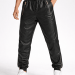 ZIMA 2 - Pu Leather Joggers for Men - Sarman Fashion - Wholesale Clothing Fashion Brand for Men from Canada
