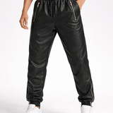 ZIMA 2 - Pu Leather Joggers for Men - Sarman Fashion - Wholesale Clothing Fashion Brand for Men from Canada