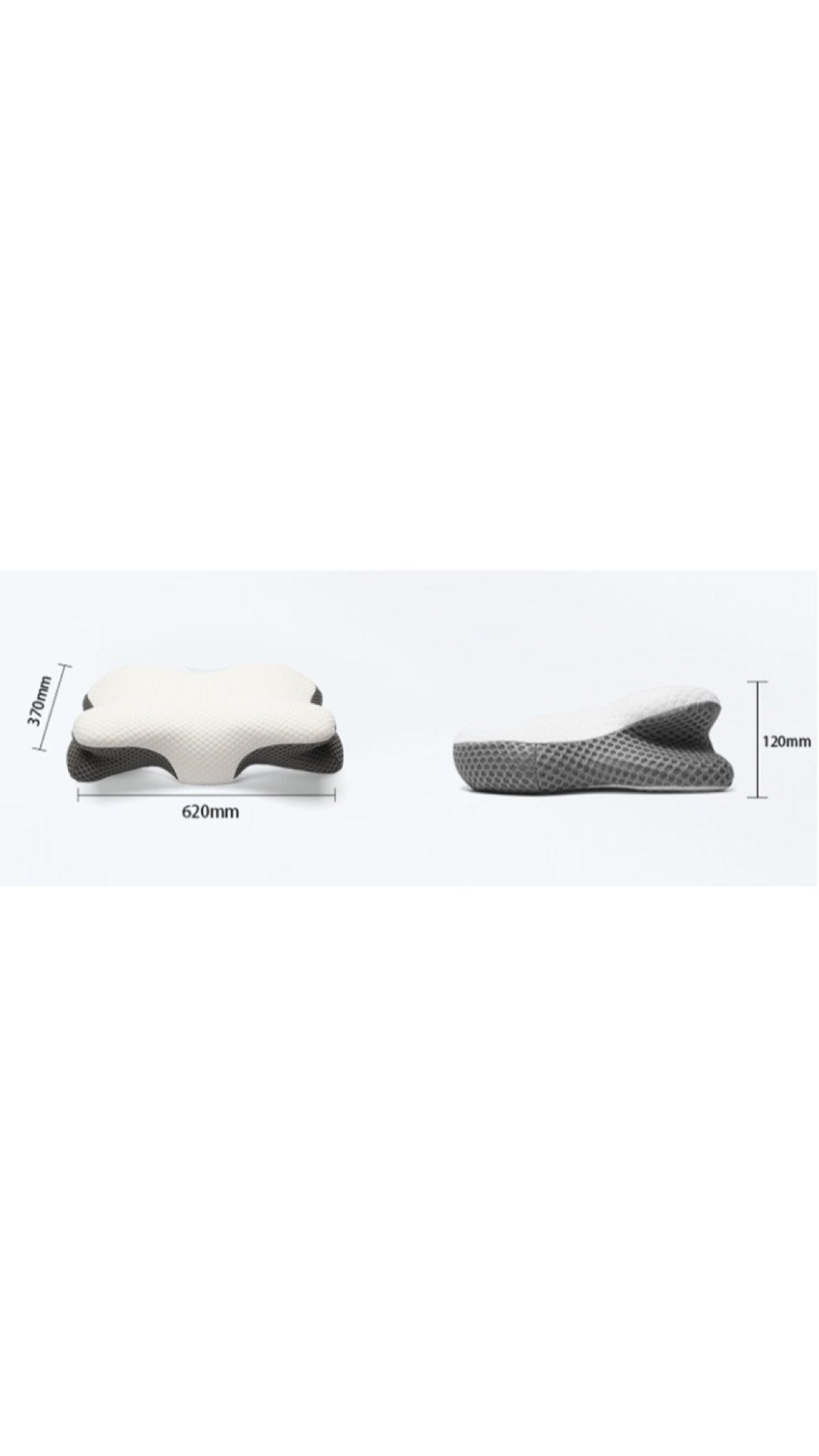 ZIMA 3 - Memory Foam Pillow for Neck and Shoulder 2 in 1 Pillow for Sleeping, Memory Foam Neck Pillows Neck Support Pillow for Side Back Stomach Sleepers Cooling Pillow with Pillowcase - Sarman Fashion - Wholesale Clothing Fashion Brand for Men from Canada