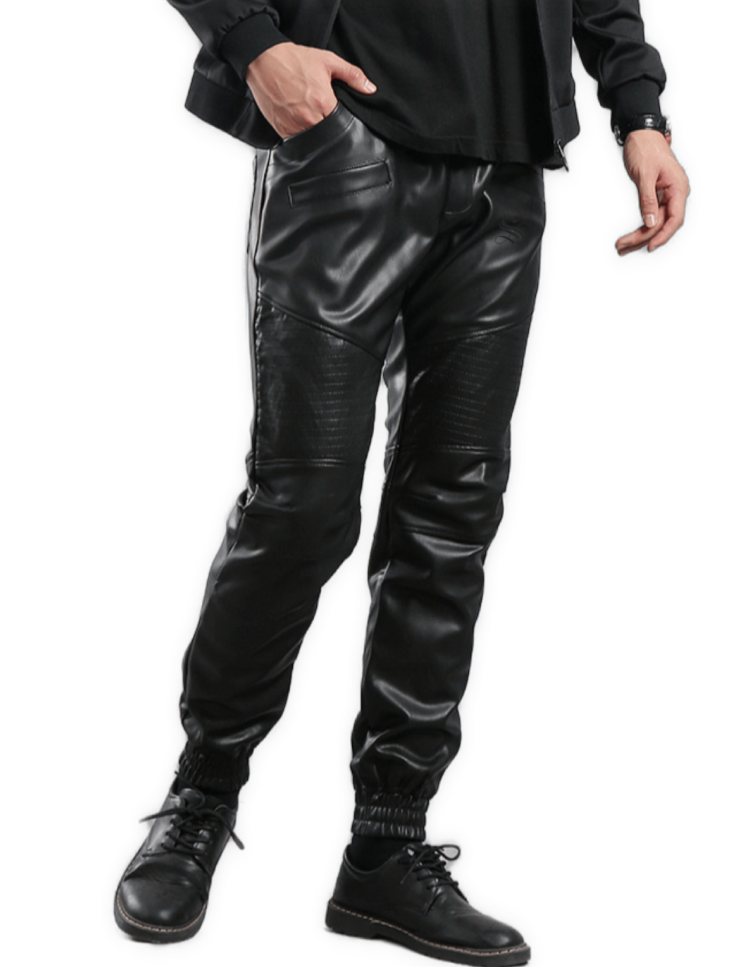 ZIMA 4 - Pu Leather Joggers for Men - Sarman Fashion - Wholesale Clothing Fashion Brand for Men from Canada