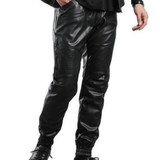 ZIMA 4 - Pu Leather Joggers for Men - Sarman Fashion - Wholesale Clothing Fashion Brand for Men from Canada