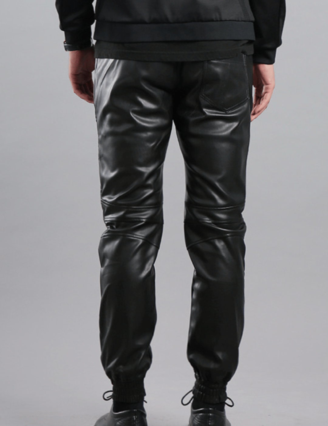 ZIMA 4 - Pu Leather Joggers for Men - Sarman Fashion - Wholesale Clothing Fashion Brand for Men from Canada