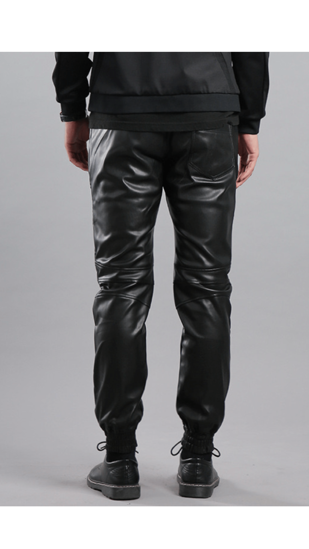 ZIMA 4 - Pu Leather Joggers for Men - Sarman Fashion - Wholesale Clothing Fashion Brand for Men from Canada