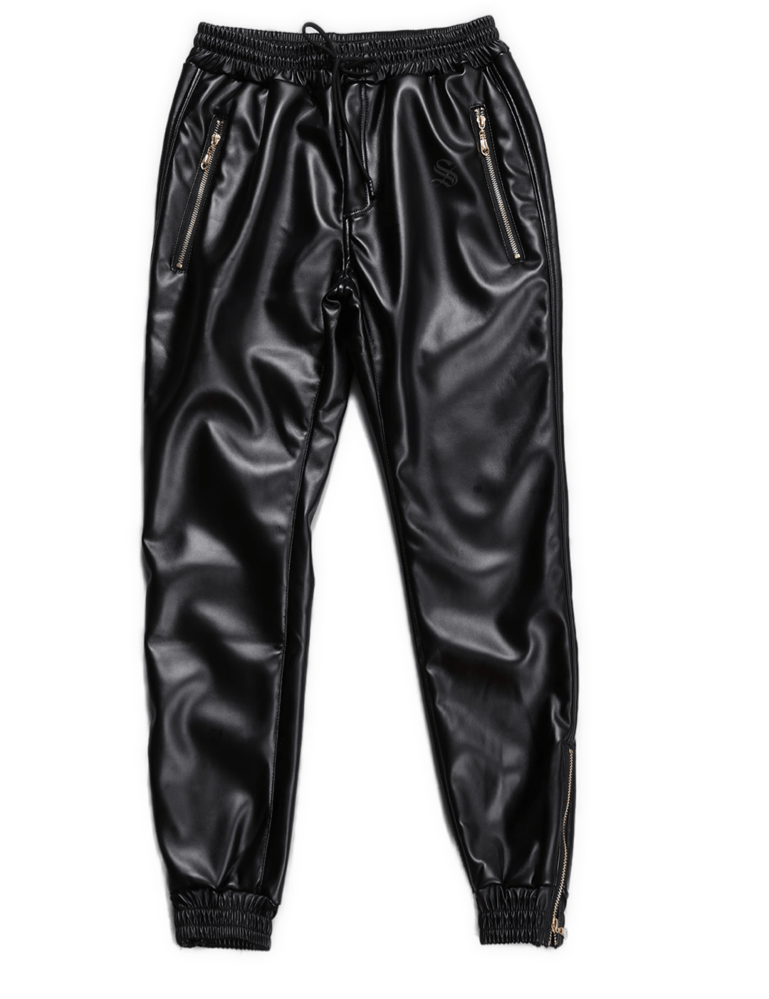 ZIMA - Pu Leather Joggers for Men - Sarman Fashion - Wholesale Clothing Fashion Brand for Men from Canada