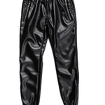 ZIMA - Pu Leather Joggers for Men - Sarman Fashion - Wholesale Clothing Fashion Brand for Men from Canada