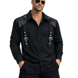 Zimbar 2 - Black Shirt for Men - Sarman Fashion - Wholesale Clothing Fashion Brand for Men from Canada