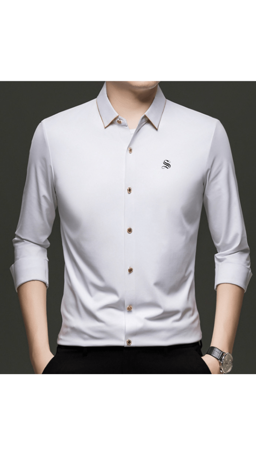 Zimbar - Black Shirt for Men - Sarman Fashion - Wholesale Clothing Fashion Brand for Men from Canada