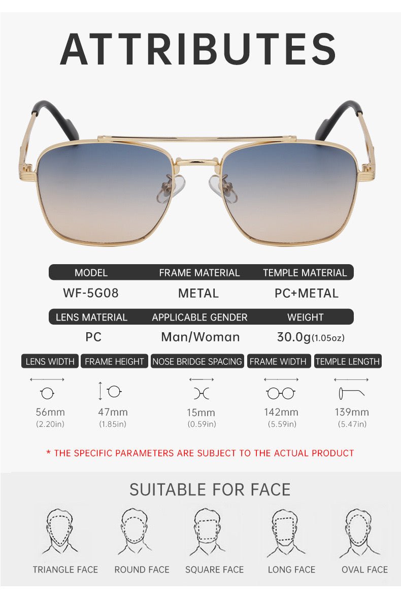 Zinha - Unisex Sunglasses - Sarman Fashion - Wholesale Clothing Fashion Brand for Men from Canada