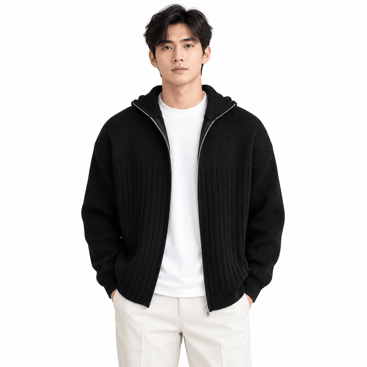 ZIO 2 - High Neck Sweater for Men - Sarman Fashion - Wholesale Clothing Fashion Brand for Men from Canada