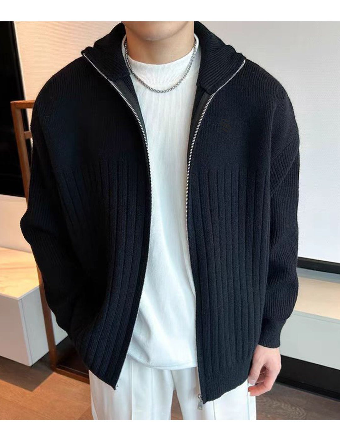 ZIO 2 - High Neck Sweater for Men - Sarman Fashion - Wholesale Clothing Fashion Brand for Men from Canada