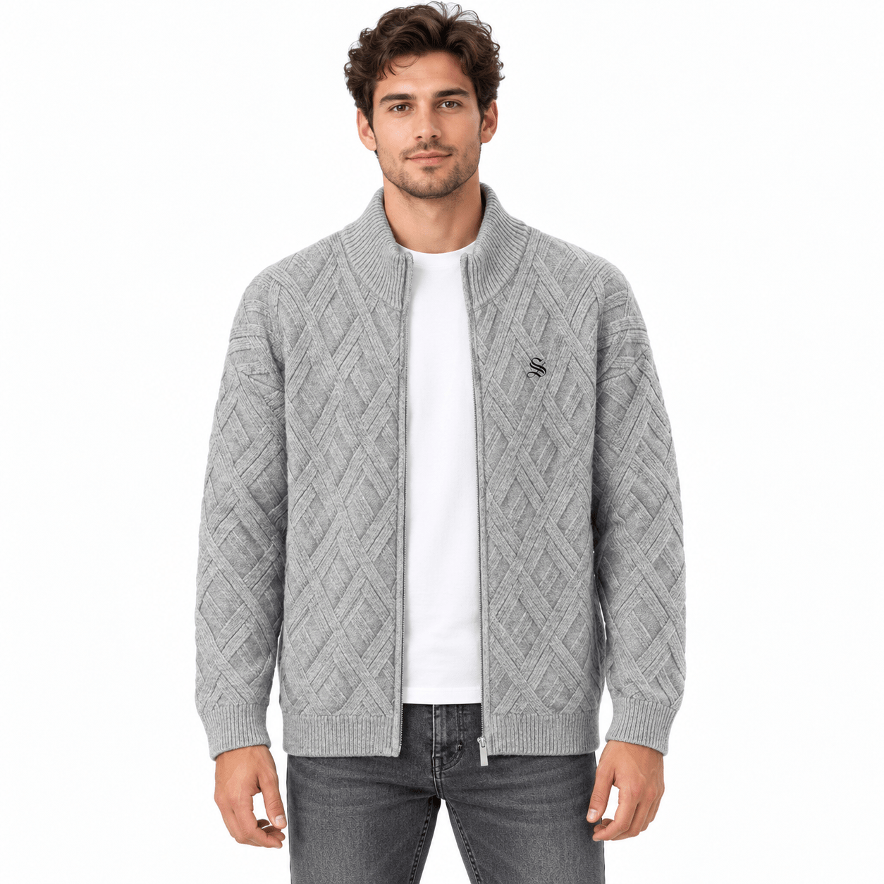 ZIO - High Neck Sweater for Men - Sarman Fashion - Wholesale Clothing Fashion Brand for Men from Canada