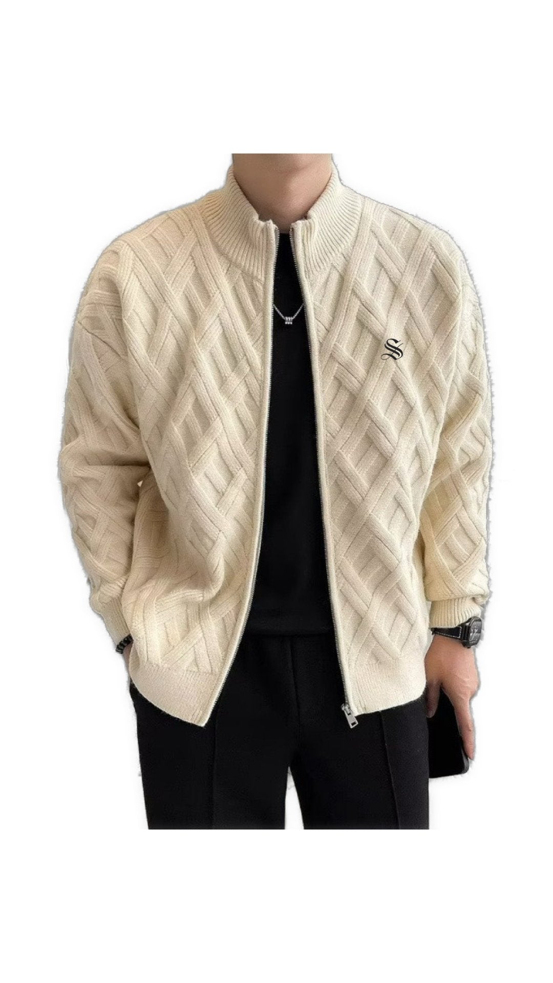 ZIO - High Neck Sweater for Men - Sarman Fashion - Wholesale Clothing Fashion Brand for Men from Canada