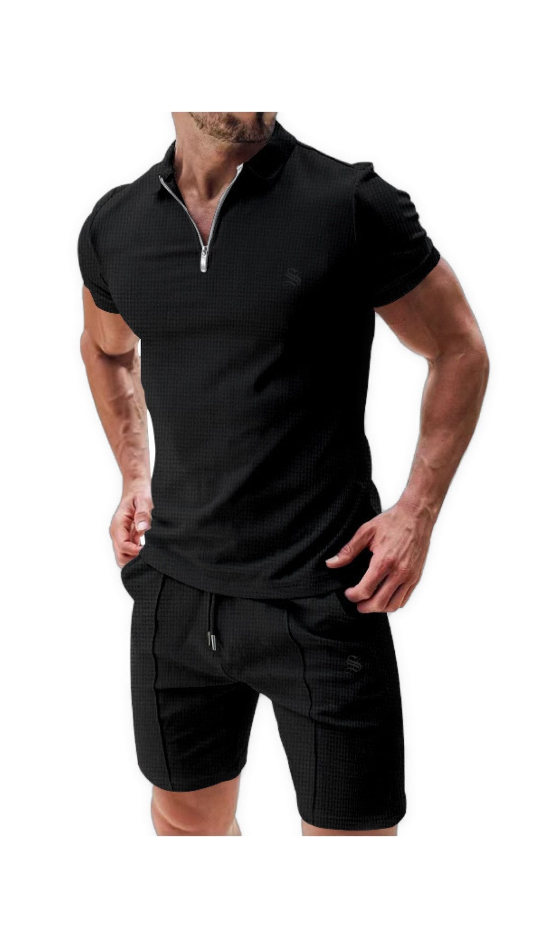 Zismia - Complete Set Polo Shirt & Shorts for Men - Sarman Fashion - Wholesale Clothing Fashion Brand for Men from Canada