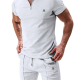 Zismia - Complete Set Polo Shirt & Shorts for Men - Sarman Fashion - Wholesale Clothing Fashion Brand for Men from Canada