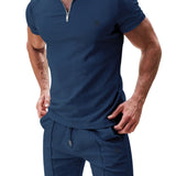 Zismia - Complete Set Polo Shirt & Shorts for Men - Sarman Fashion - Wholesale Clothing Fashion Brand for Men from Canada