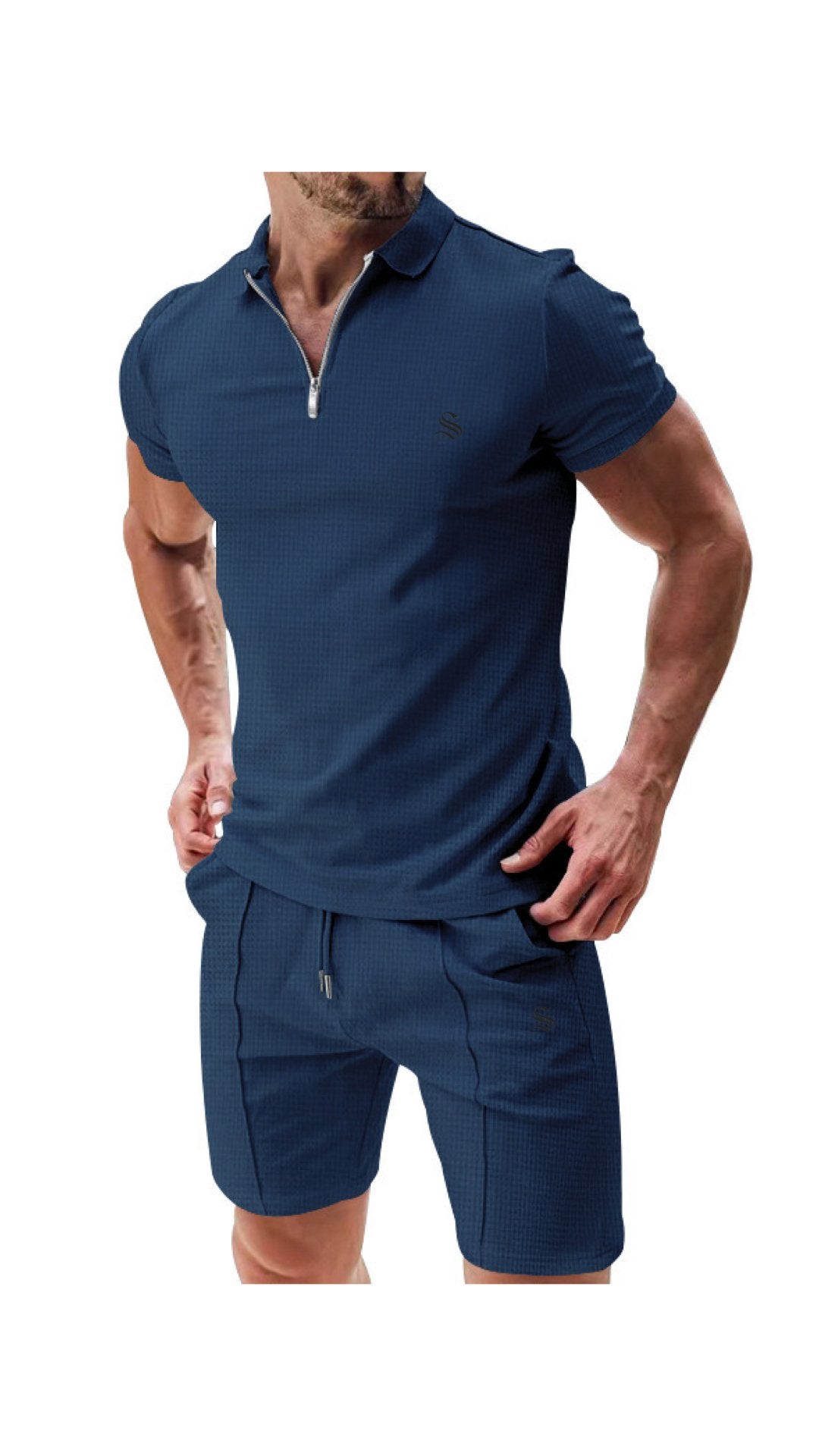 Zismia - Complete Set Polo Shirt & Shorts for Men - Sarman Fashion - Wholesale Clothing Fashion Brand for Men from Canada