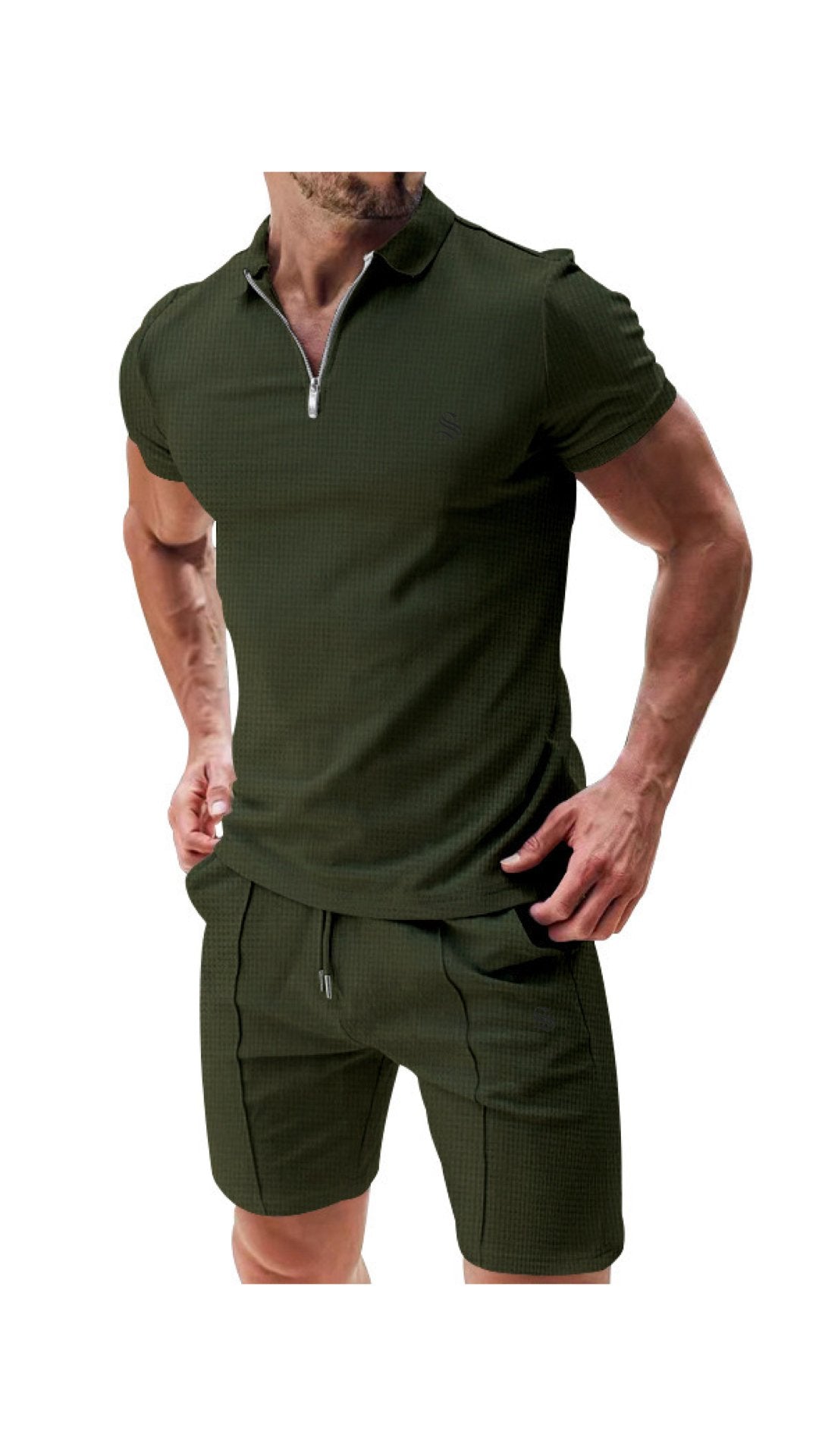 Zismia - Complete Set Polo Shirt & Shorts for Men - Sarman Fashion - Wholesale Clothing Fashion Brand for Men from Canada