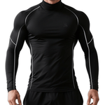 Ziviro - High Neck Long Sleeve Shirt for Men - Sarman Fashion - Wholesale Clothing Fashion Brand for Men from Canada