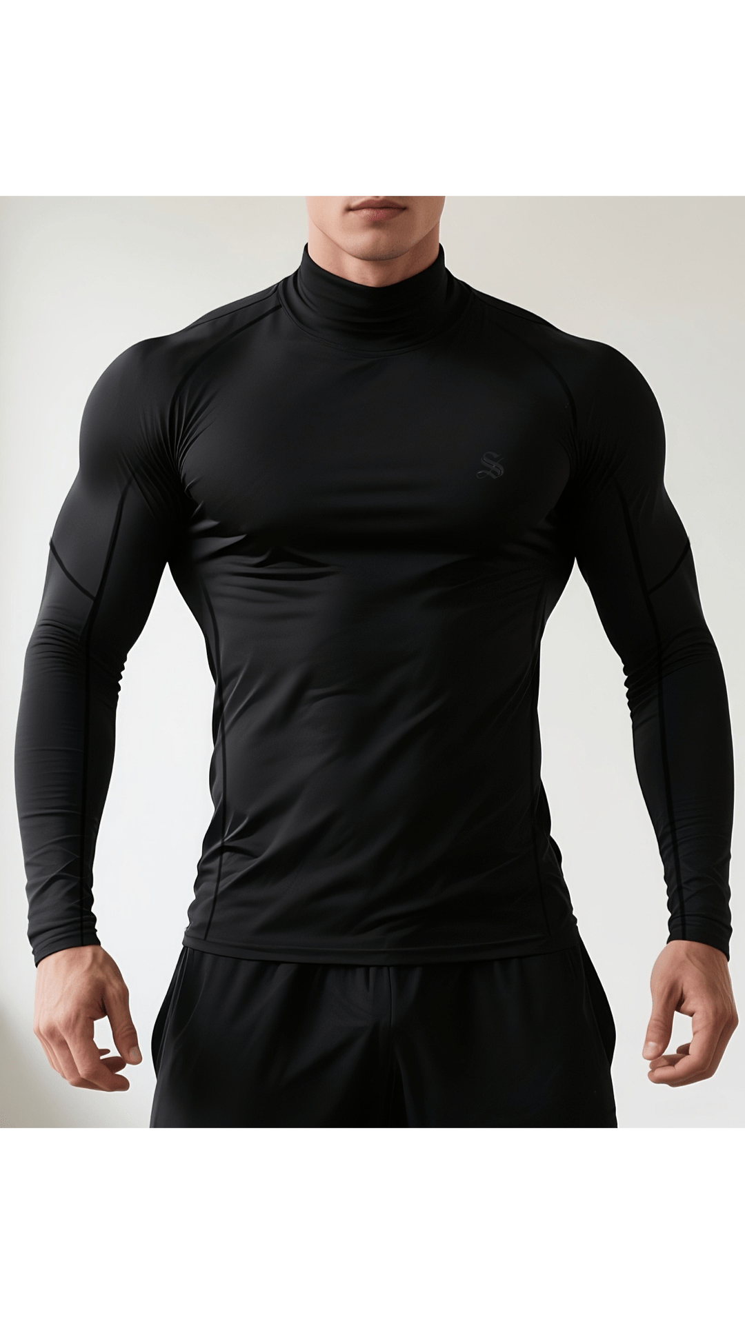 Ziviro - High Neck Long Sleeve Shirt for Men - Sarman Fashion - Wholesale Clothing Fashion Brand for Men from Canada