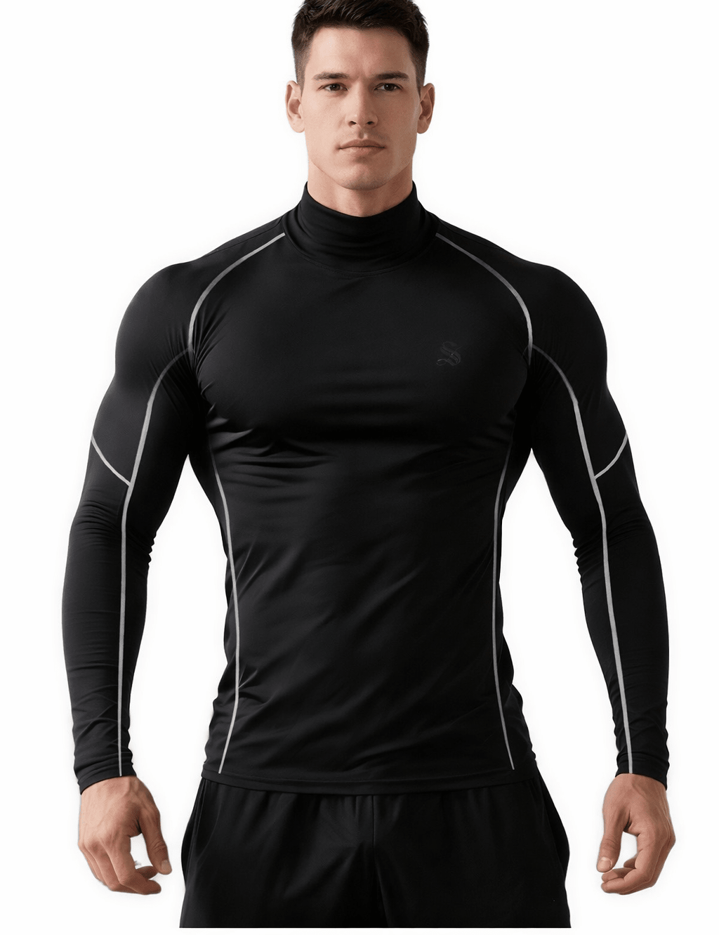 Ziviro - High Neck Long Sleeve Shirt for Men - Sarman Fashion - Wholesale Clothing Fashion Brand for Men from Canada