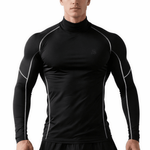 Ziviro - High Neck Long Sleeve Shirt for Men - Sarman Fashion - Wholesale Clothing Fashion Brand for Men from Canada