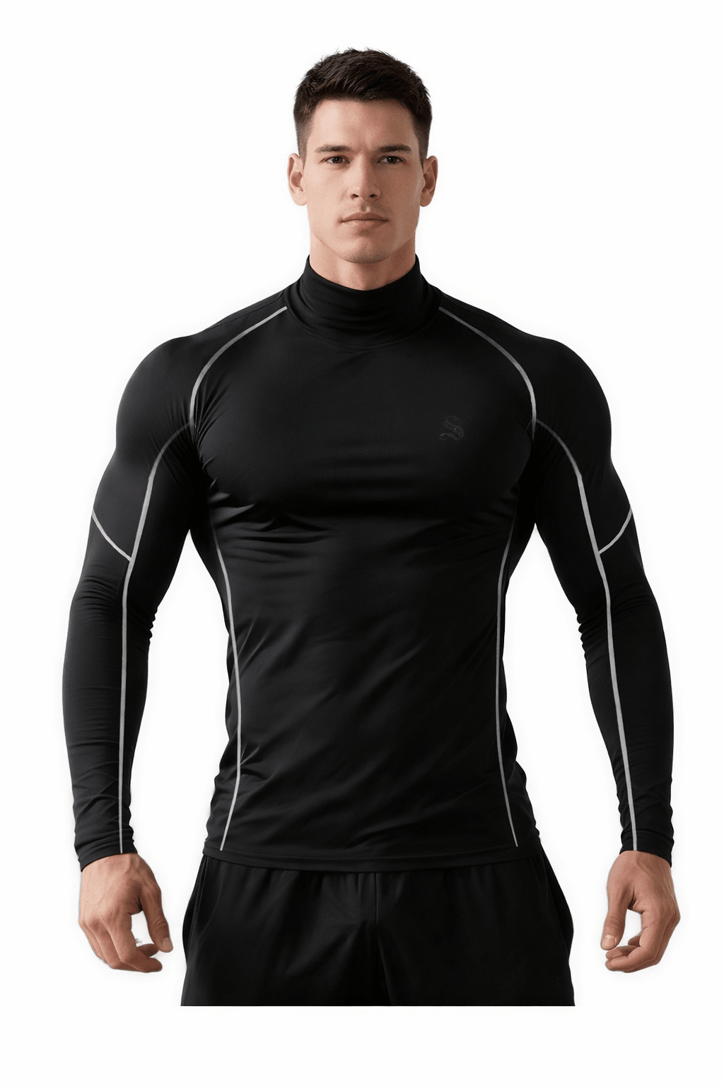 Ziviro - High Neck Long Sleeve Shirt for Men - Sarman Fashion - Wholesale Clothing Fashion Brand for Men from Canada