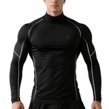 Ziviro - High Neck Long Sleeve Shirt for Men - Sarman Fashion - Wholesale Clothing Fashion Brand for Men from Canada
