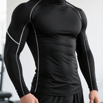 Ziviro - High Neck Long Sleeve Shirt for Men - Sarman Fashion - Wholesale Clothing Fashion Brand for Men from Canada