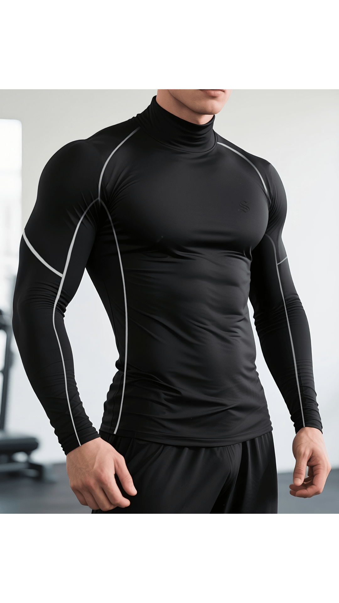 Ziviro - High Neck Long Sleeve Shirt for Men - Sarman Fashion - Wholesale Clothing Fashion Brand for Men from Canada