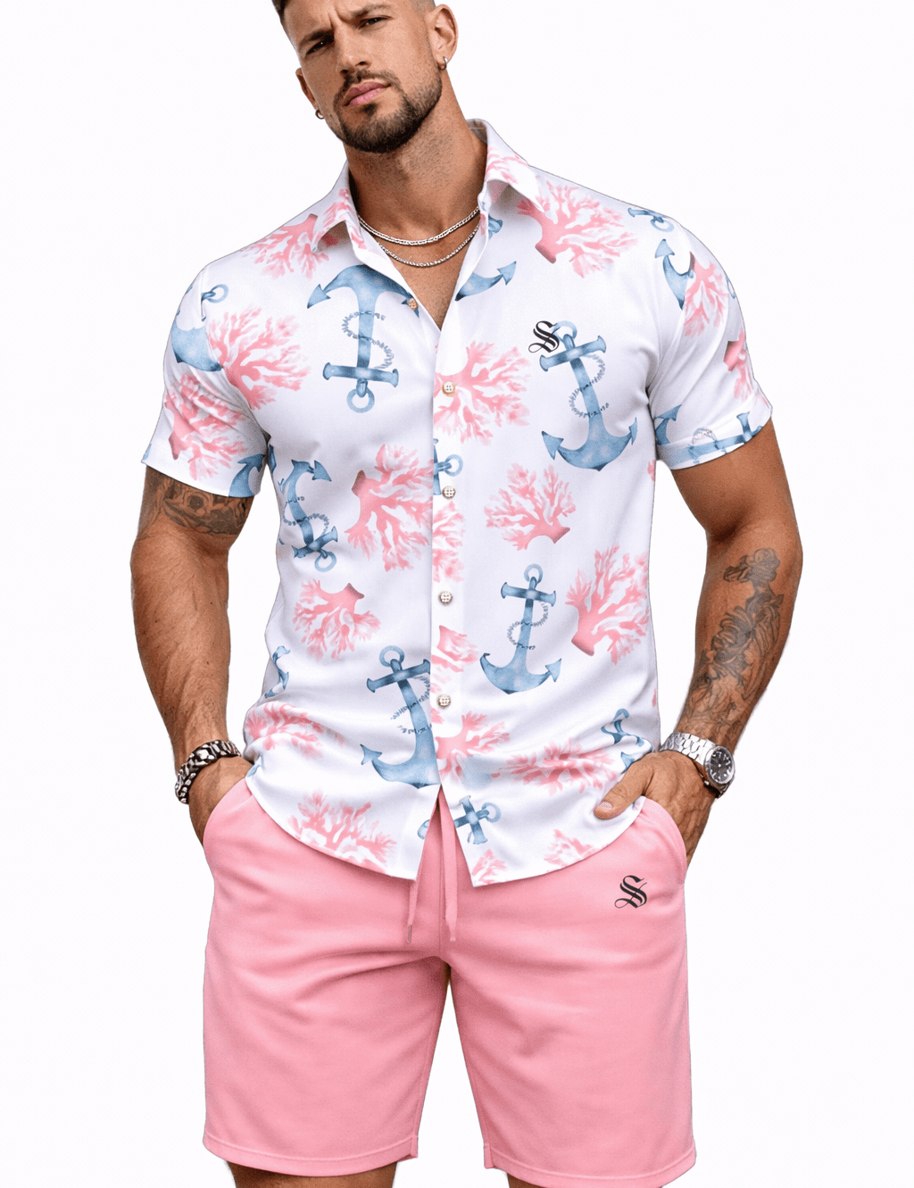 ZJA 10 - Top & Shorts for Men - Sarman Fashion - Wholesale Clothing Fashion Brand for Men from Canada