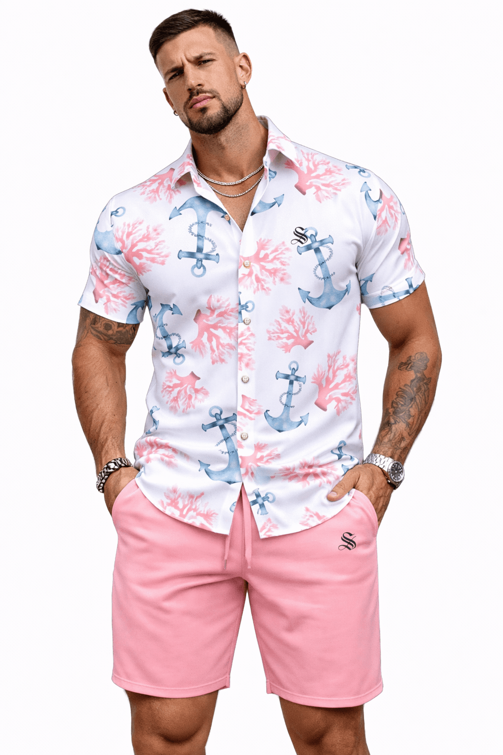 ZJA 10 - Top & Shorts for Men - Sarman Fashion - Wholesale Clothing Fashion Brand for Men from Canada