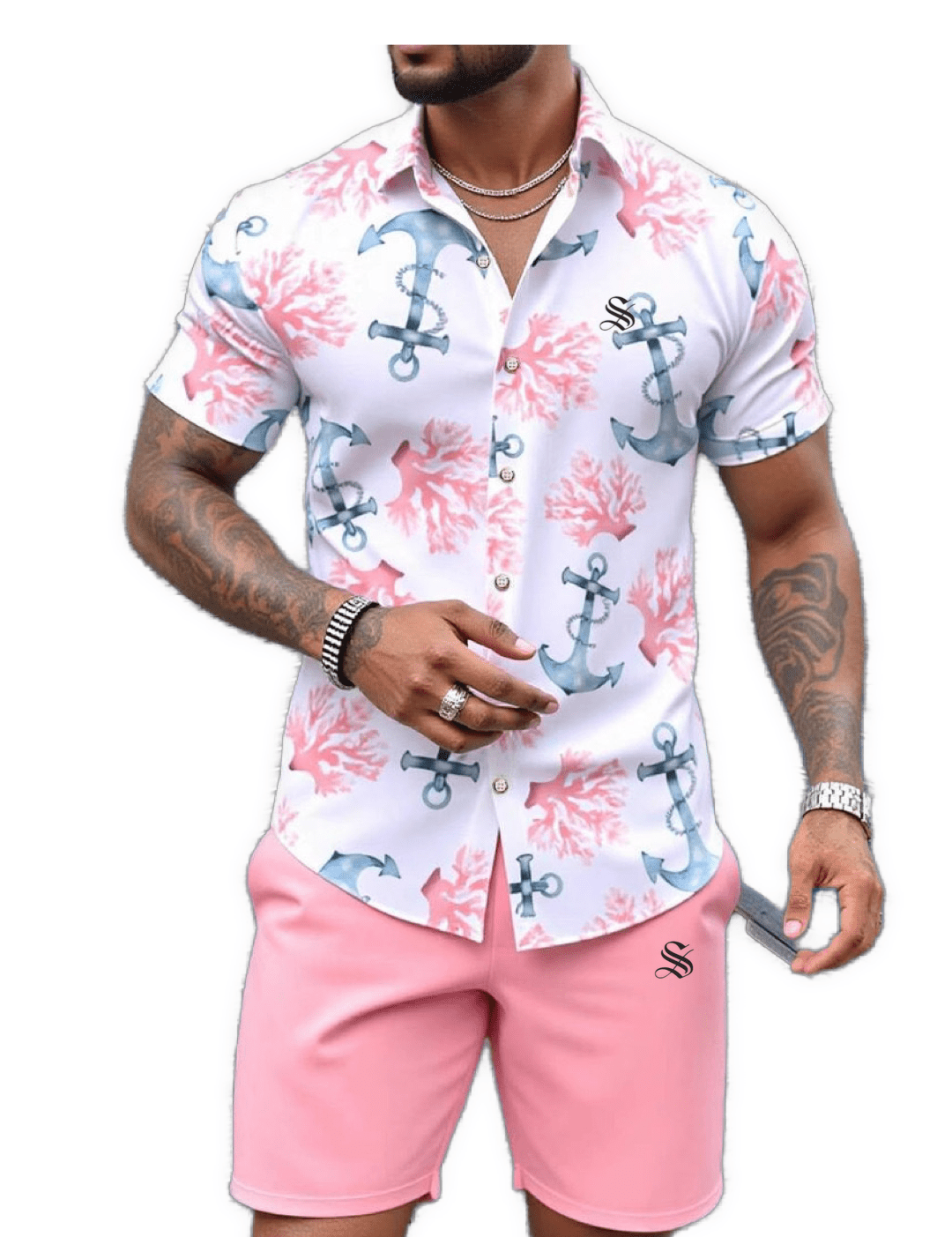 ZJA 10 - Top & Shorts for Men - Sarman Fashion - Wholesale Clothing Fashion Brand for Men from Canada