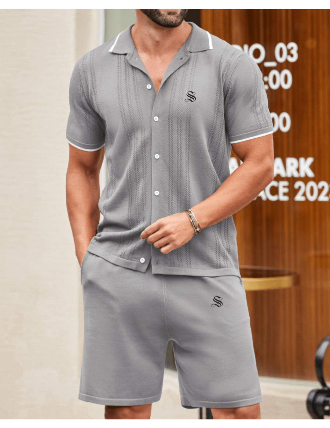 ZJA 8 - Top & Shorts for Men - Sarman Fashion - Wholesale Clothing Fashion Brand for Men from Canada