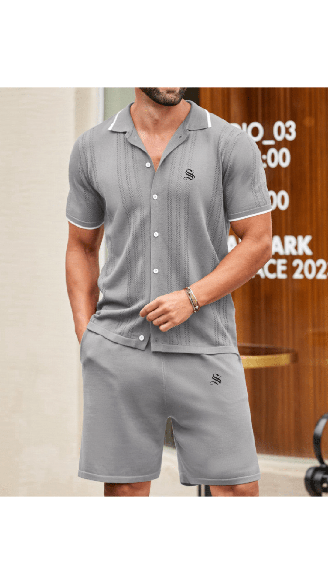 ZJA 8 - Top & Shorts for Men - Sarman Fashion - Wholesale Clothing Fashion Brand for Men from Canada
